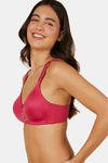 Triumph Padded Non Wired Full Coverage T-Shirt Bra - Electric Raspberry — thumbnail 2